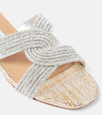 Gatsby embellished slides | Aquazzura