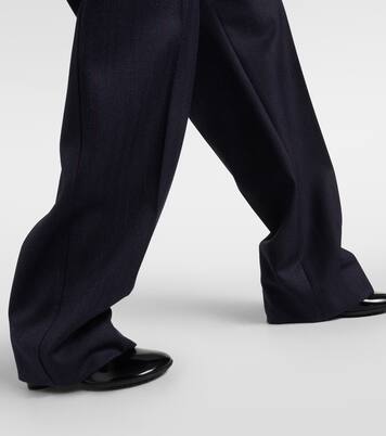 Pantalon droit en laine mélangée | Bottega Veneta