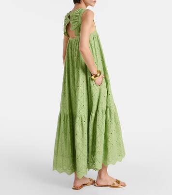 Robe longue brodée en coton mélangé | Dorothee Schumacher