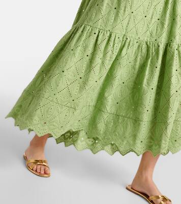 Robe longue brodée en coton mélangé | Dorothee Schumacher