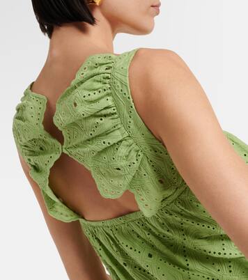 Robe longue brodée en coton mélangé | Dorothee Schumacher