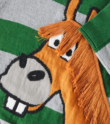 Striped cotton and wool sweater | Stella McCartney Kids