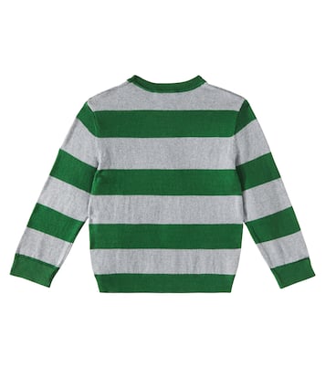 Striped cotton and wool sweater | Stella McCartney Kids