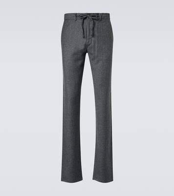 Pantalones rectos de lana | Canali