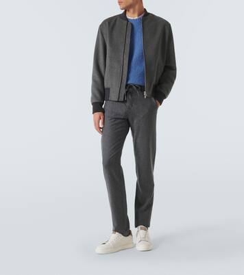 Pantalones rectos de lana | Canali