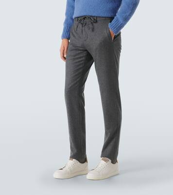 Pantalones rectos de lana | Canali