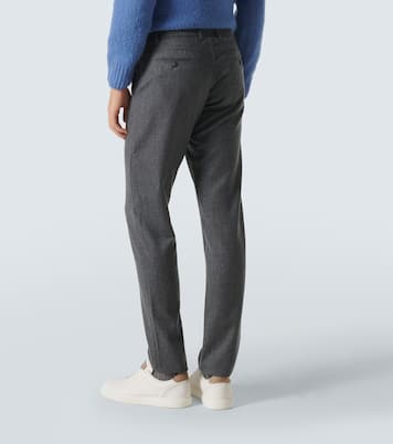 Pantalones rectos de lana | Canali