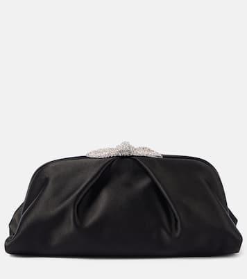 Pochette Very Bow Tie en satin à ornements | Aquazzura
