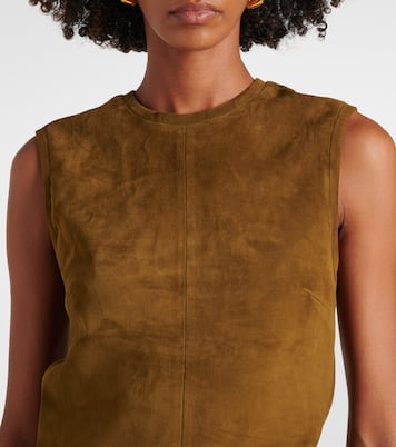 Top Miuccia aus Veloursleder | Stouls