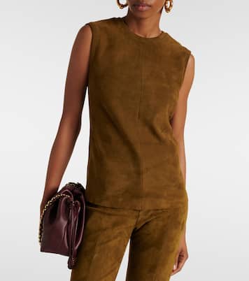 Top Miuccia aus Veloursleder | Stouls