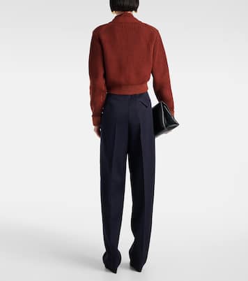 Cropped-Cardigan aus einem Wollgemisch | Victoria Beckham