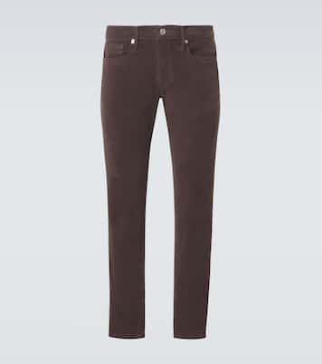 Mid-rise twill slim pants | Frame