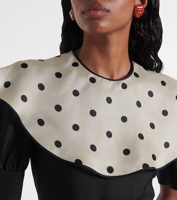 Polka dot silk minidress | Valentino