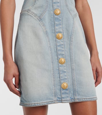 Denim bustier dress | Balmain