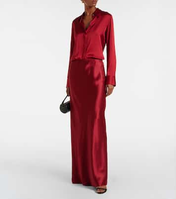 Satin maxi skirt | Vince