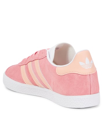 Gazelle leather-trimmed suede sneakers | Adidas Originals Kids