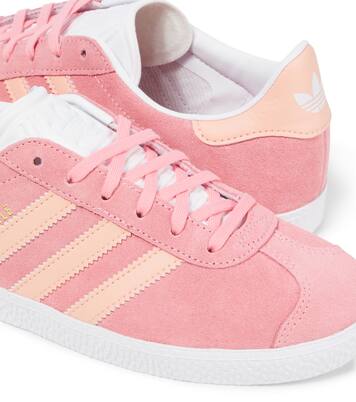 Gazelle leather-trimmed suede sneakers | Adidas Originals Kids