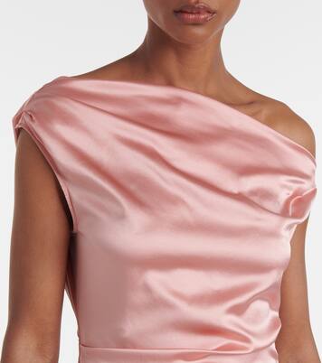 Robe midi Elyse en soie mélangée | Staud