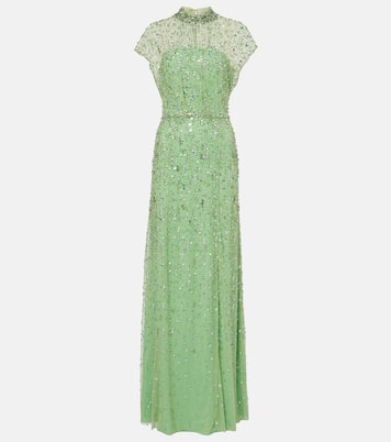 Robe longue Crystal Drop à ornements | Jenny Packham