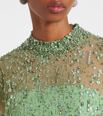 Robe longue Crystal Drop à ornements | Jenny Packham