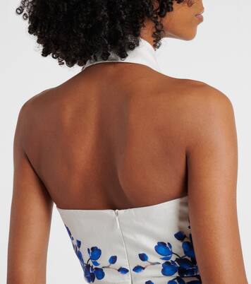 Bedrucktes Midikleid Orchid Blues | Rebecca Vallance