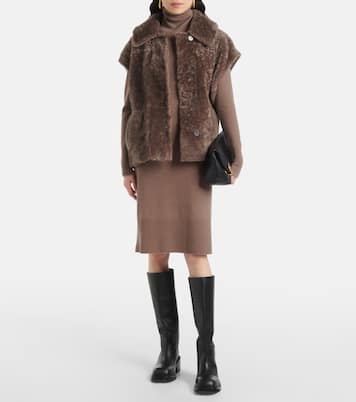 Vestido de cuello alto midi de cachemir | Joseph