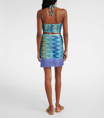 Zigzag fringed wrap skirt | Missoni