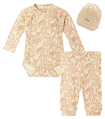 Bébé – Set body, legging et bonnet | Mini Rodini