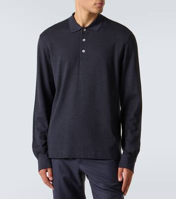 Polohemd aus Baumwolle und Seide | Zegna