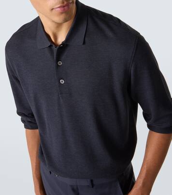 Polohemd aus Baumwolle und Seide | Zegna