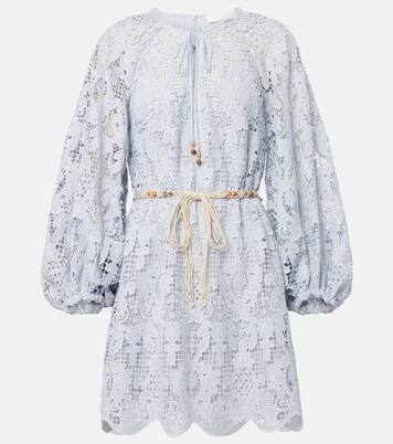 Belted lace minidress | Zimmermann