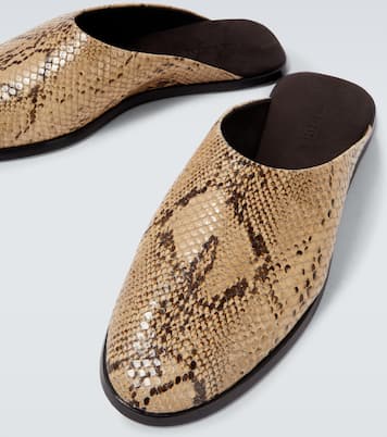 Snake-effect leather mules | Fear of God