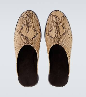 Snake-effect leather mules | Fear of God