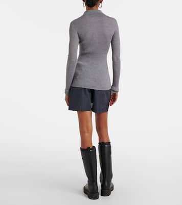 Ribbed-knit wool polo shirt | Moncler