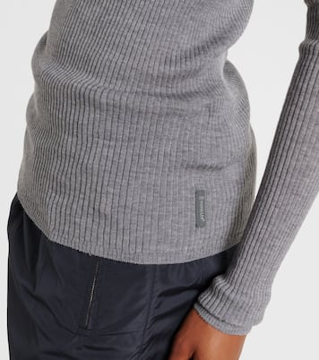 Ribbed-knit wool polo shirt | Moncler