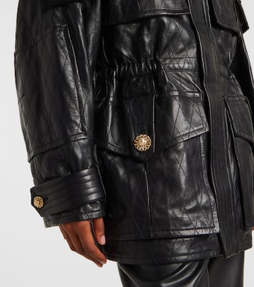 Parka aus Leder | Balmain