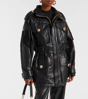Parka aus Leder | Balmain