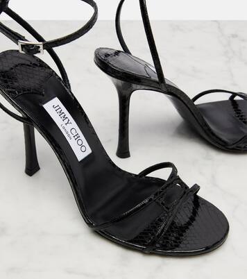 Leo 100 leather sandals | Jimmy Choo