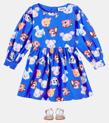 Cleo printed cotton poplin dress | Molo