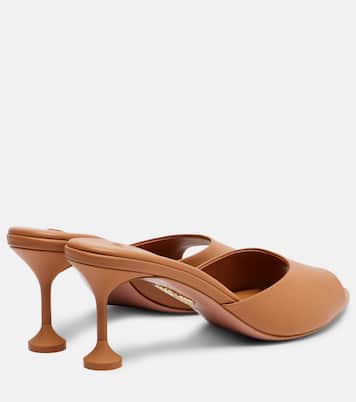 Bisous 65 leather mules | Aquazzura