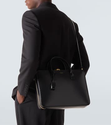 حقيبة لحفظ الأوراق من الجلد  | Saint Laurent