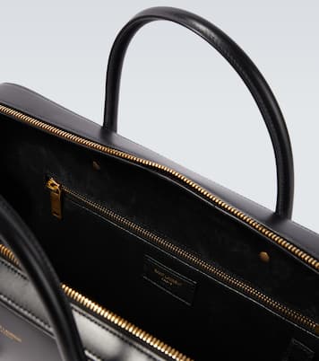 حقيبة لحفظ الأوراق من الجلد  | Saint Laurent