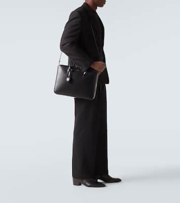 حقيبة لحفظ الأوراق من الجلد  | Saint Laurent