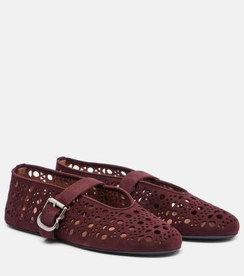 Vienne suede ballet flats | Alaïa
