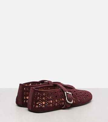 Vienne suede ballet flats | Alaïa