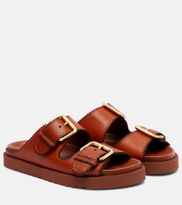 Goldie leather sandals | Zimmermann