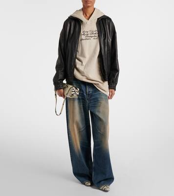 Wally snake-effect leather ankle boots | Staud