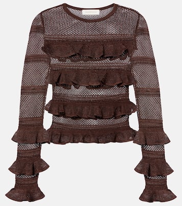 Hypnotic ruffled top | Zimmermann