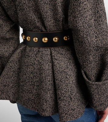 Cinturón Chloé Midnight de piel con tachuelas | Chloé