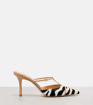 x Conner Ives Gloria 85 calf hair mules | Jimmy Choo